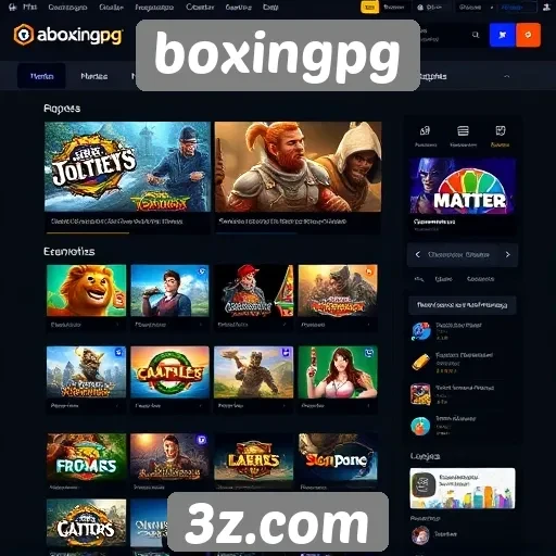 Plataforma boxingpg se destaca pela interface amigável