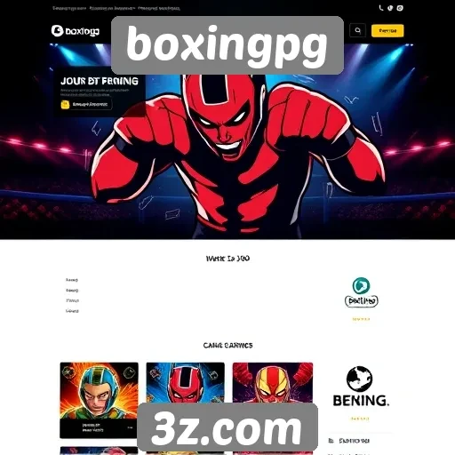 Tendências de design no site boxingpg